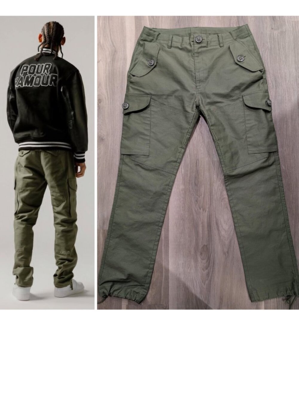 Pour L'Amour | Alpha Cargo Pants in Fern Olive Made in Canada